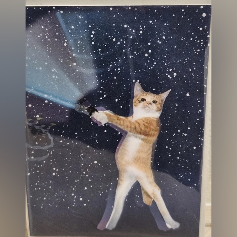 🆕Papyrus Holographic Kitty Birthday Greeting Card - Picture 3 of 6